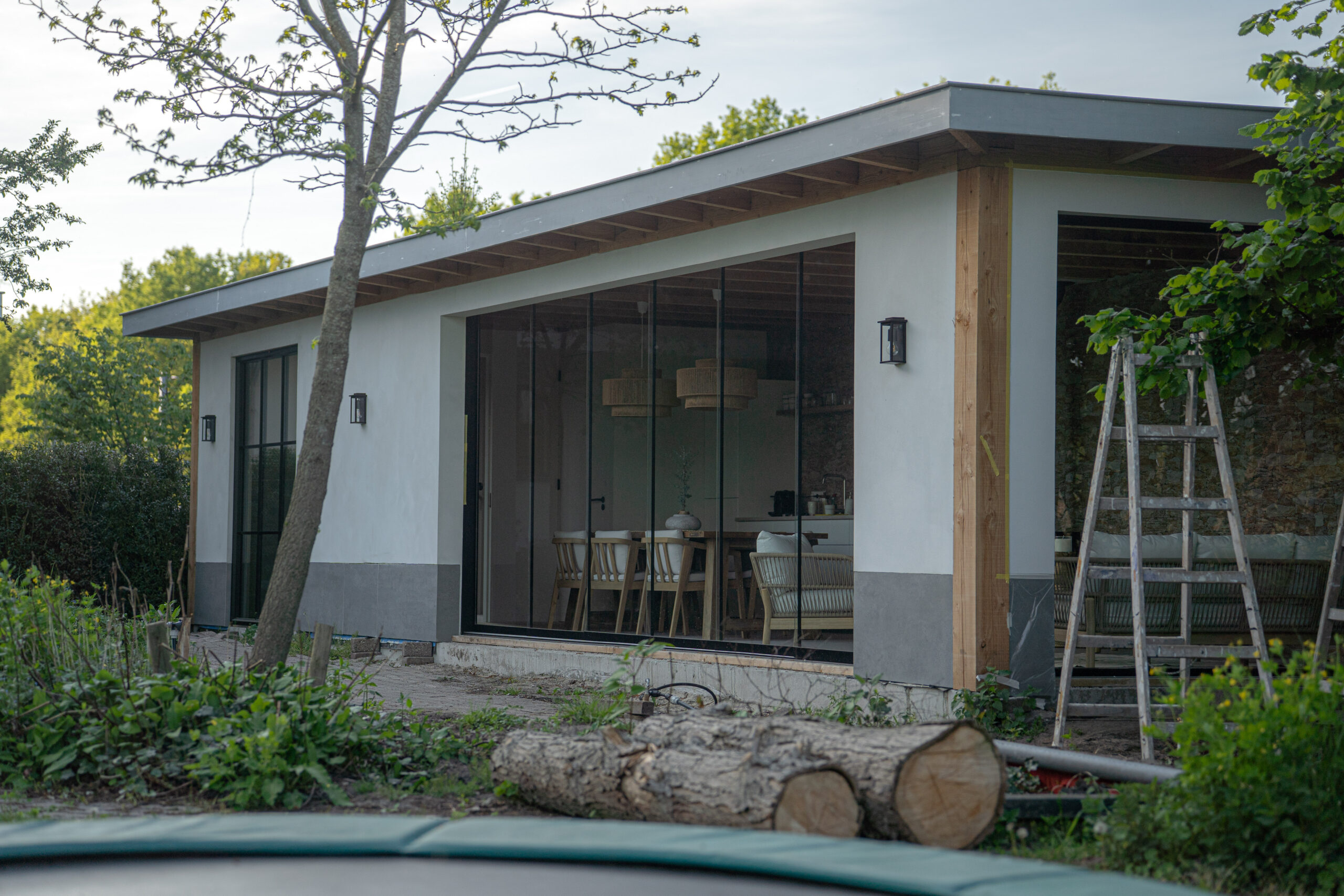 Maatwerk glazen schuifwand